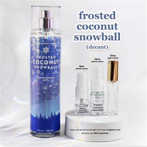 Frosted Coconut Snowball Bath And Body Works Body Mist Bbw Decant 5ml