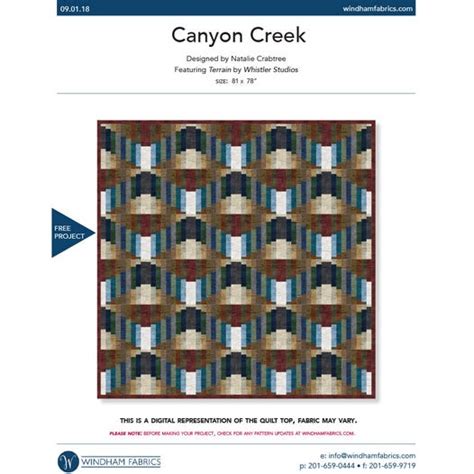 Canyon Creek Quilt Kit With Pattern 110