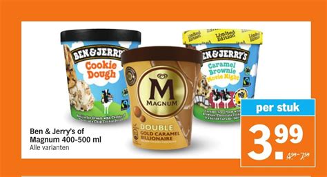 Ben Jerry S Of Magnum Ml Alle Varianten Per Stuk Aanbieding