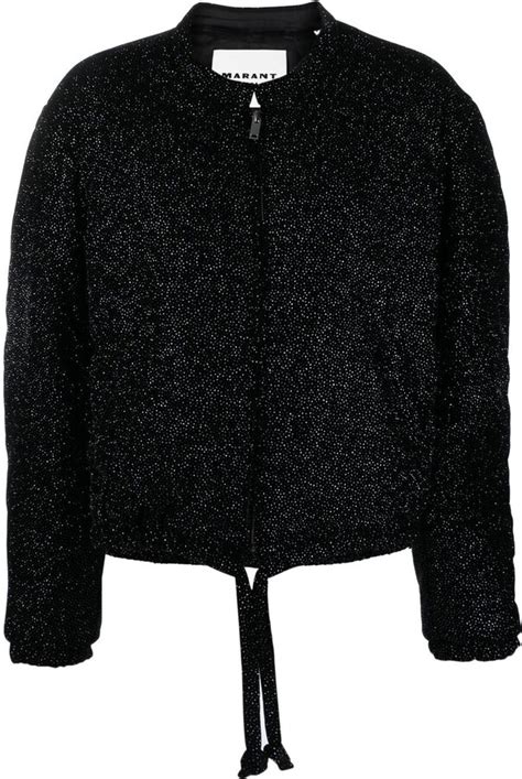 MARANT ÉTOILE Atala crystal embellished velvet jacket ShopStyle