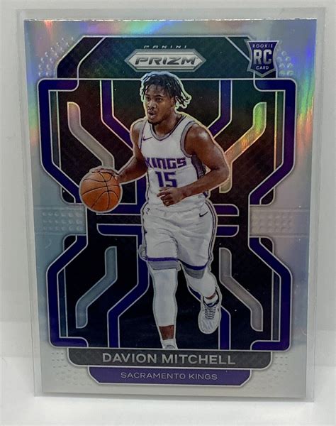 Panini Prizm Prizms Silver Davion Mitchell Rookie Card Rc