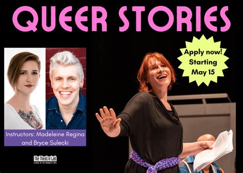 Queer Stories Is Back This Summer The Theatre Lab