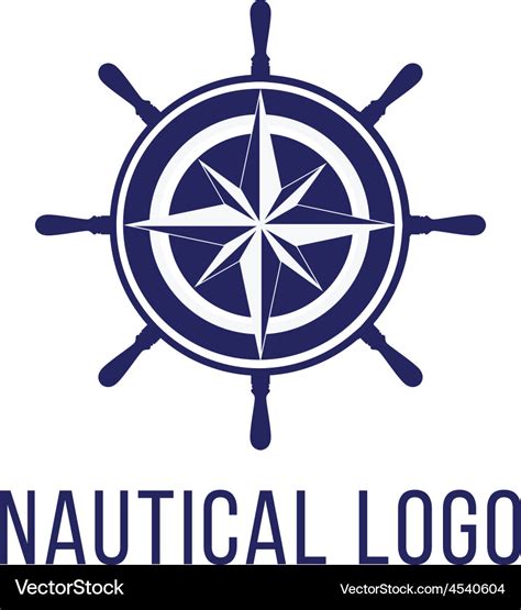 Nautical Logo Template Royalty Free Vector Image