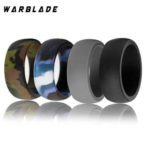 3pcset 6 12 Size Food Grade Fda Silicone Ring Hypoallergenic Crossfit Flexible Camouflage