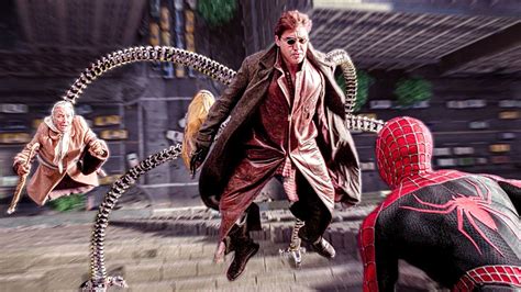 Spider Man Saves Aunt May From Doctor Octopus Scene Spider Man 2