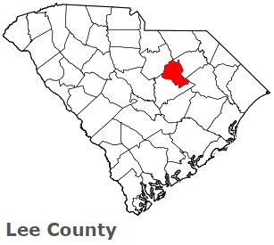 Lee County on the satellite map of South Carolina 2023. Actual ...