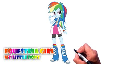 How To Draw Rainbow Dash Equestria Girl