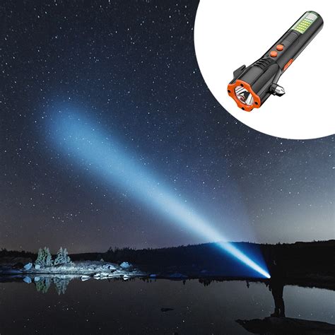 WNFJR 6-in-1 Multifunctional Emergency Flashlight with Broken Window ...