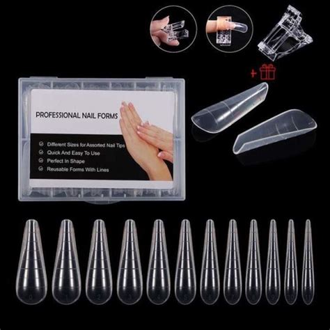 Hi Kit Faux Ongles Moule Transparent Pour Extensions D Ongles