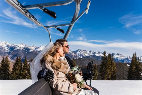 Ski The Day Vail Ski Vow Renewal Colorado Ski Wedding Photographer