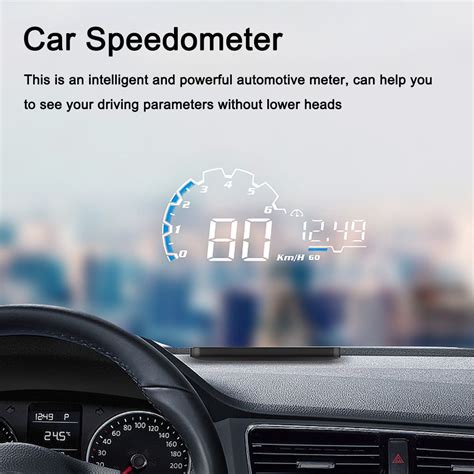 Arealer Car Speedometer Digital Display Car Speed Voltage Oil ...