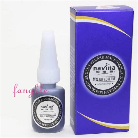 Wholesale Blue Box Black Navina False Eyelash Glue For Eyelash