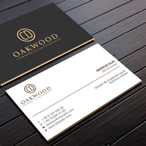 Oakwood CD business cards | Business card contest