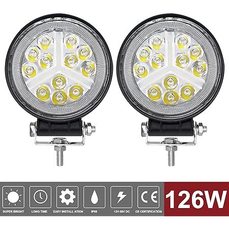 Hmh Weldex Led Arbeitsscheinwerfer R Ckfahrscheinwerfer Rund W