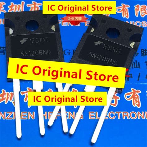 ใหม ชปใหม นาเขา แมเหลกไฟฟา IGBT 5N120BND TO 247 1200V 21A 5N120