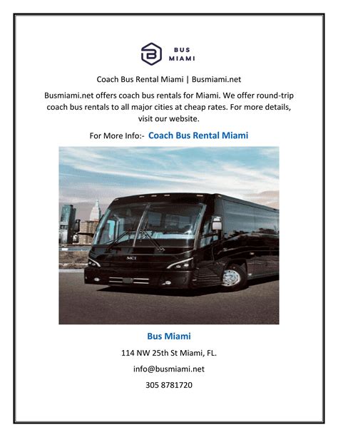 Coach Bus Rental Miami | Busmiami.net by busmiami1 - Issuu