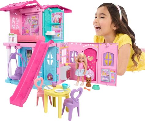 amazoncom barbie chelsea toy dollhouse   accessories pop