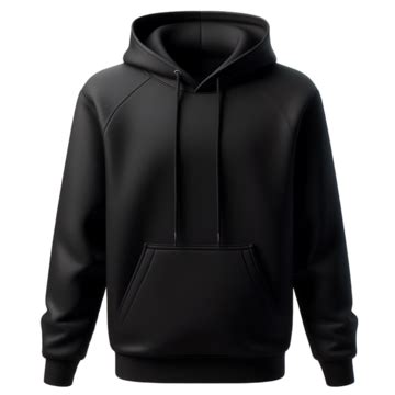 Black Blank Hoodie Template Mockup, Hoodie, Black, Mockup PNG ...