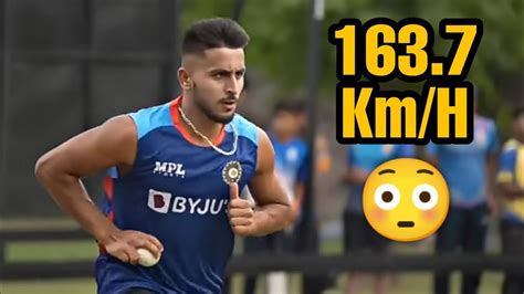 Umran Malik Throw 163 7 Kmph Speed Bowled In Practice Umran Malik