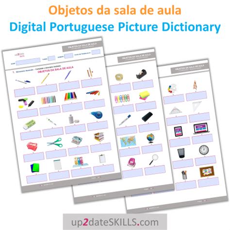 Classroom Objects In Portuguese Picture Dictionary Artofit