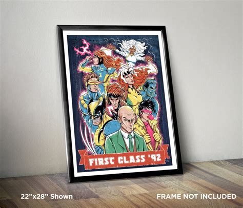 X Men Class Of 92 Animated Series Painting Premium Quality Etsy