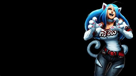 1366x768px Free Download Hd Wallpaper Darkstalkers Felicia