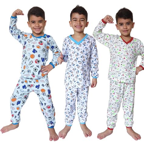 Pijama Novo Comprar Infantil - Pijama Infantil Manga Longa Menino e Menina Para Dormir Confortável ...