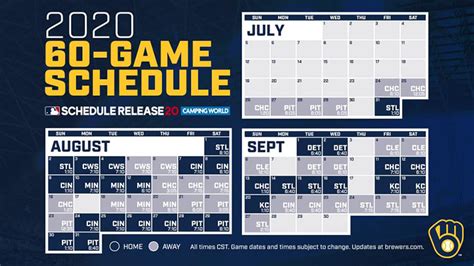 Here’s the 2020 Milwaukee Brewers schedule | Milwaukee Record