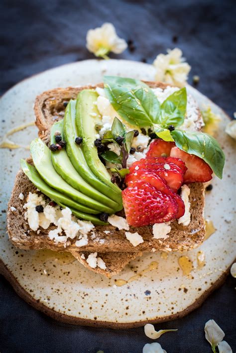 Avocado Goat Cheese Toast With Berries Two Ways Nutritious Eats