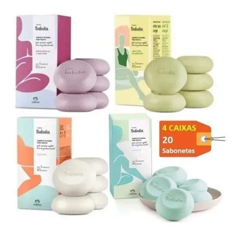 Combo 4 Caixas Sabonetes Natura Tododia 20 Sabonetes Promo MercadoLivre