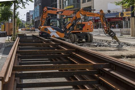 Kreuzung Am Brill In Bremen Gleiserneuerung Für Die Straßenbahn