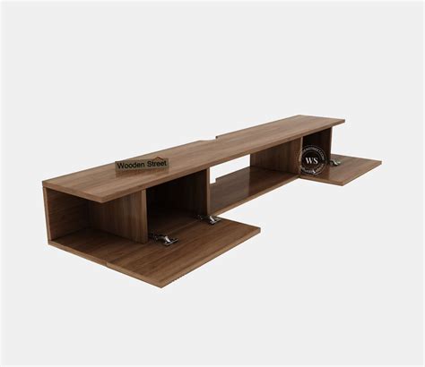 Buy Finn Engineered Wood Wall Mounted Tv Unit Columbian Walnut Finish At 25 Off Online