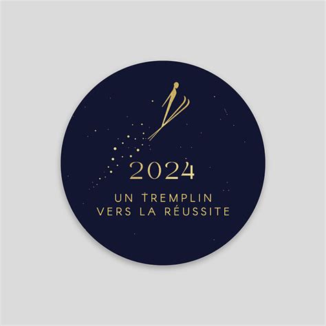 Stickers Voeux Tremplin Popcarte