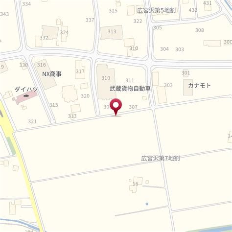 岩手県紫波郡矢巾町広宮沢第7地割308 の地図 Mapfan