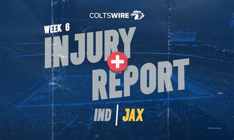 Colts vs. Jaguars: Initial injury report Week 6