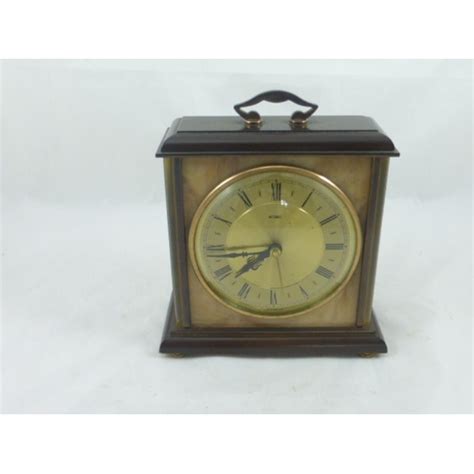 Early Metamec Carriage Clock Has Quartz Kudo Germany Movement With Wood