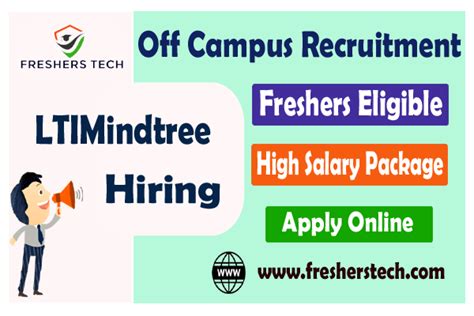 Ltimindtree Off Campus Drive For Batch Freshers Hiring Software