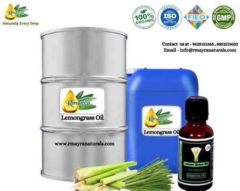 Natural Pure Lemongrass Oil Organic Essential Oils For Industrial At Rs 1450 Kg In New Delhi