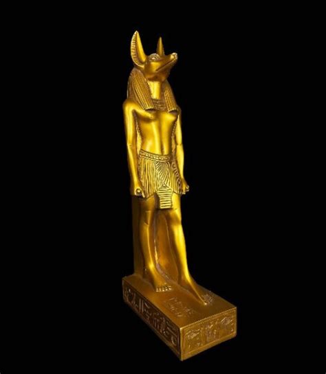 Golden Ancient Egyptian God Anubis, God of Afterlife, Anubis God of ...