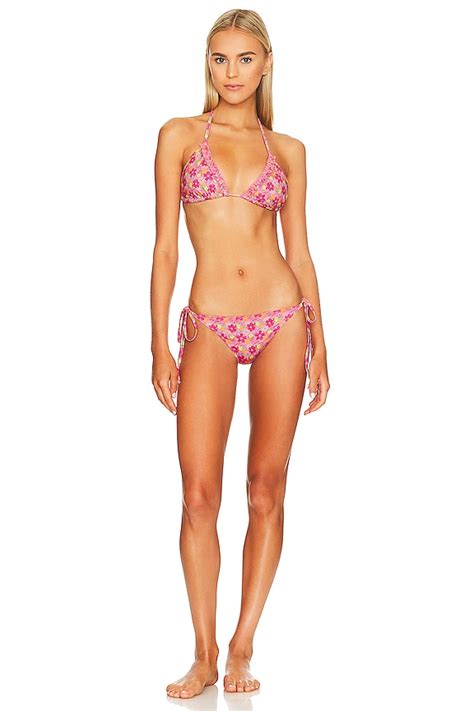 LoveShackFancy Harbor Bikini Set In Passion Sound REVOLVE