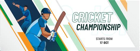 cricket championship banner  header design  illustration