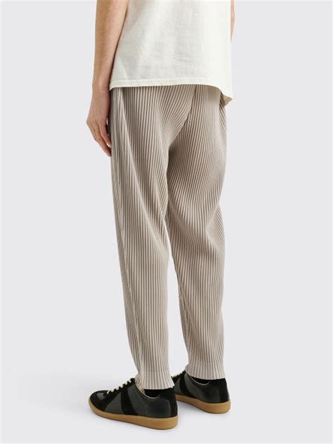 Homme Plissé Issey Miyake MC September Trousers Alpaca Grey Mens