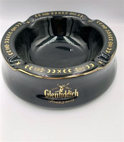 Glenfiddich Whisky Porcelain Ashtraymade In England Hcw Etsy