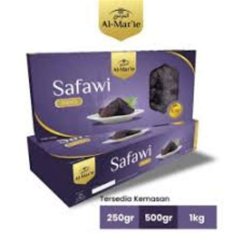 Jual Kurma Safawi Madinah Al Mar Ie Premium Dates Kemasan 1 Kg Shopee