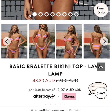 Kulani Kinis Women S Pink And Orange Bikini And Tankini Tops Depop