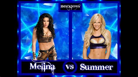 WWE 2K17 SmackDown Melina Vs Summer Rae YouTube