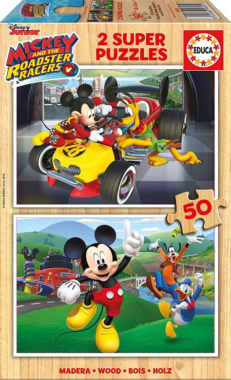 Puzzles En Bois Mickey And The Roadster Racers Educa