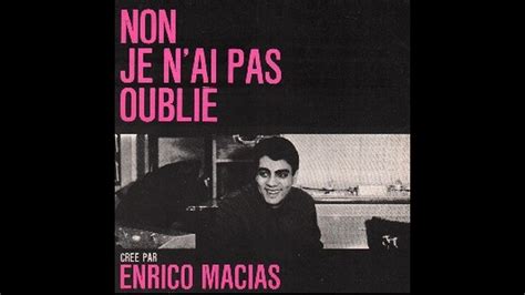 Enrico Macias Non Je N Ai Pas Oubli Conceptkaraoke Youtube