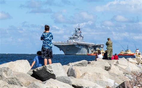 Uss Iwo Jima Leaves Naval Station Mayport On Friday For New Homeport In Norfolk Stars And Stripes