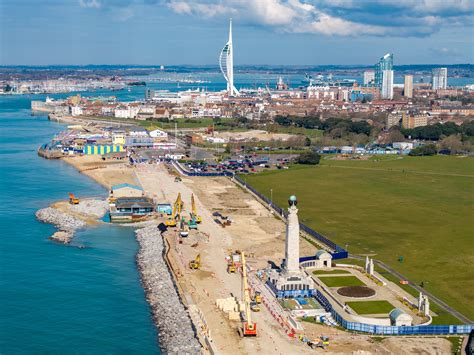 WATCH: Incredible footage of Southsea sea defence progress